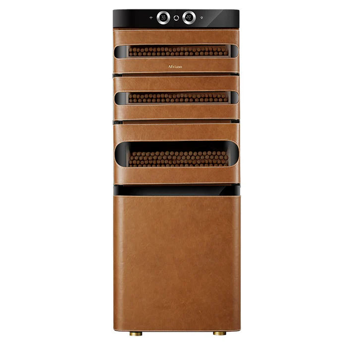 brown and black large cigar humidor