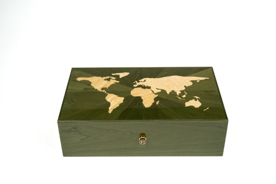 Maccarrone® World Map Camouflage Humidor