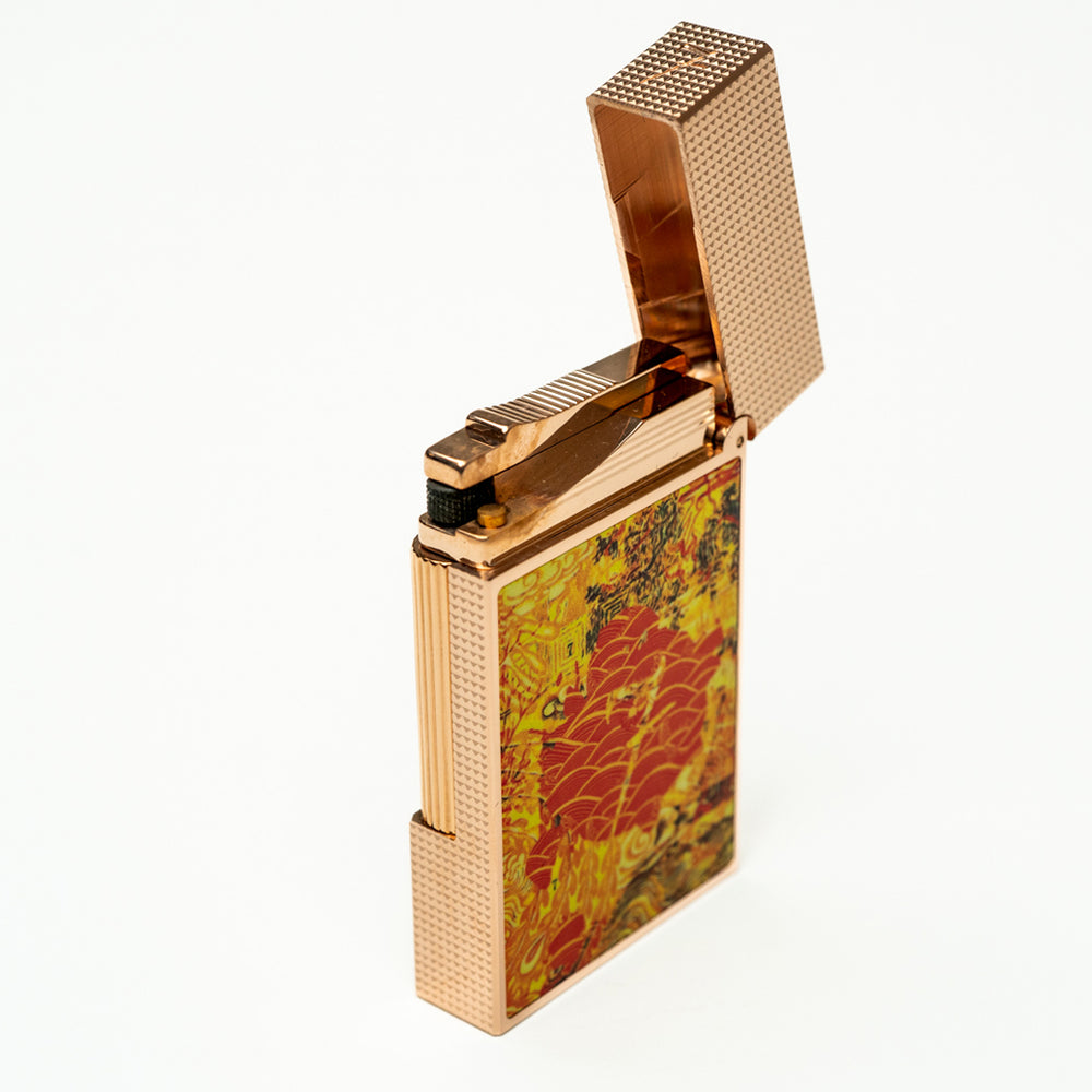 rose gold cigar lighter Emperor Yao Emperor Collection of cigar lighters from El Septimo and ST Dupont
