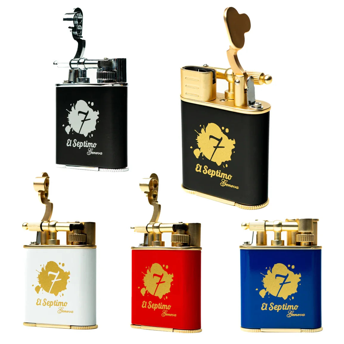 El Septimo Double Jet Torch Lighter & Punch | Luxury Cigar