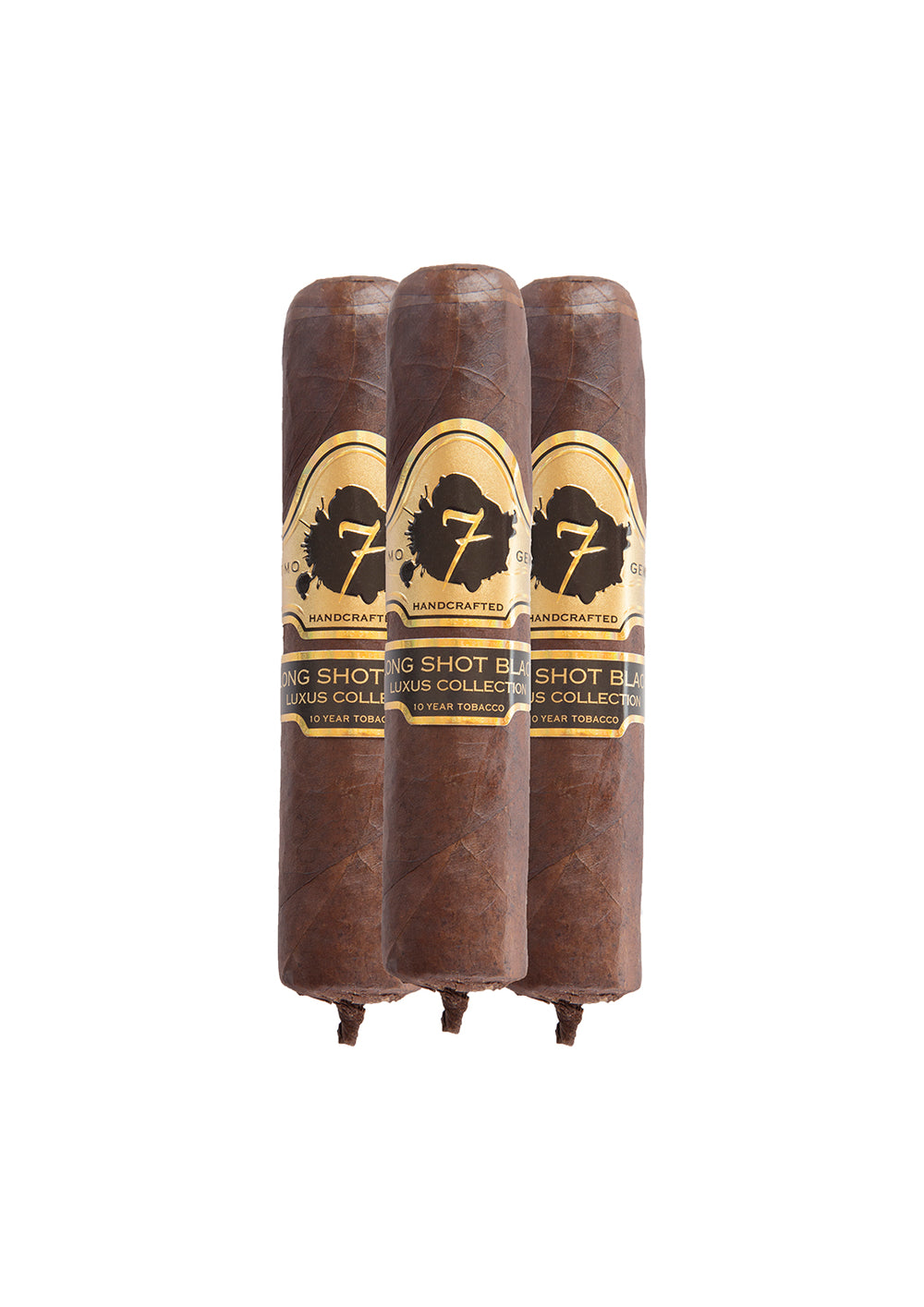 Three  El Septimo Long Shot Black cigars
