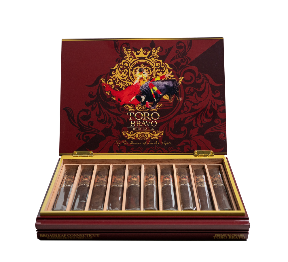 Lucky Cigar - TORO BRAVO BROADLEAF 6 1/2"X54 Box of 10