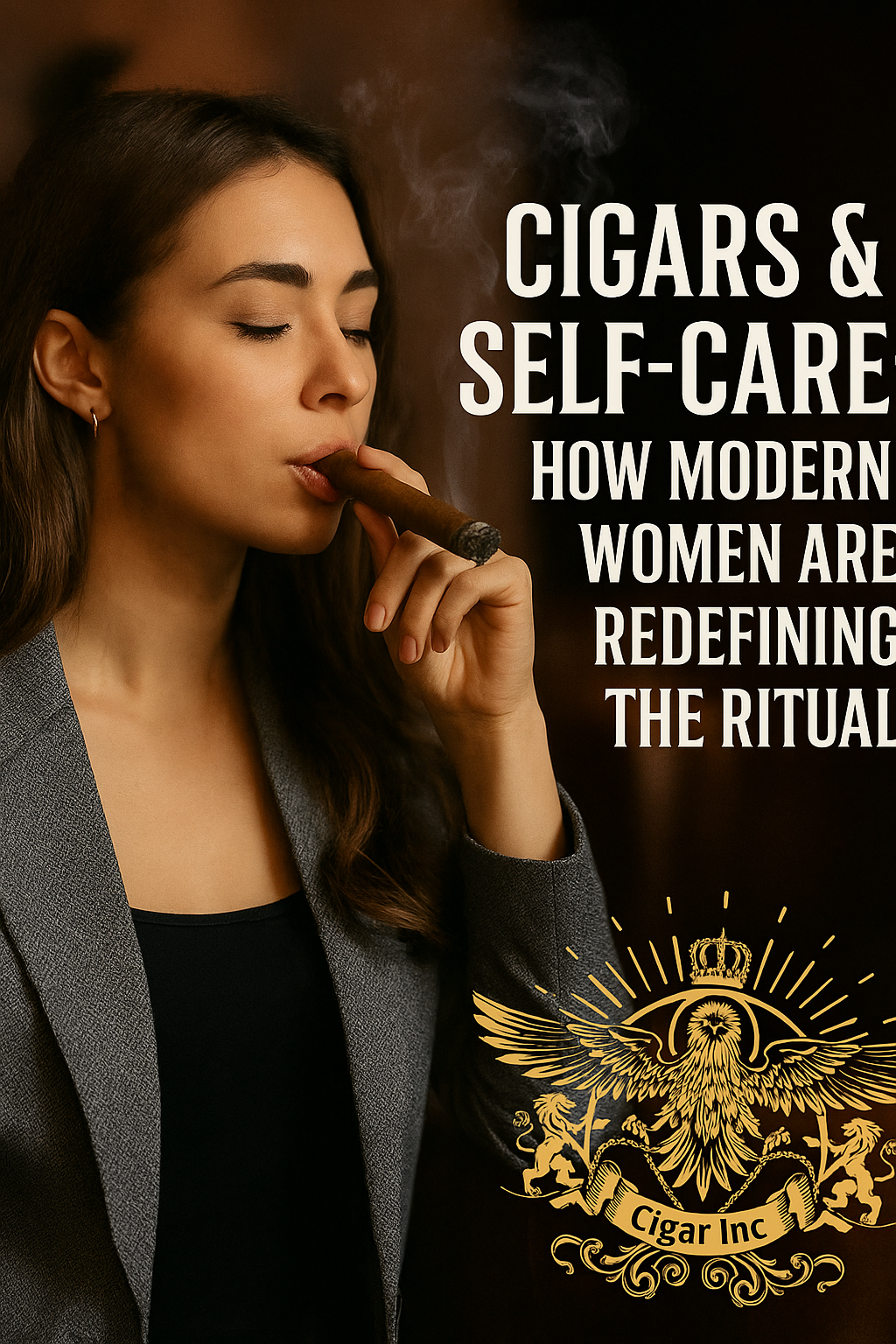 Women enjoying cigar ritual