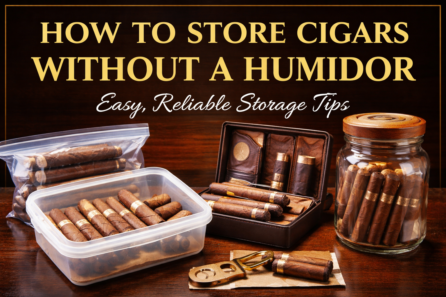 How to Store Cigars Without a Humidor - Cigar Inc