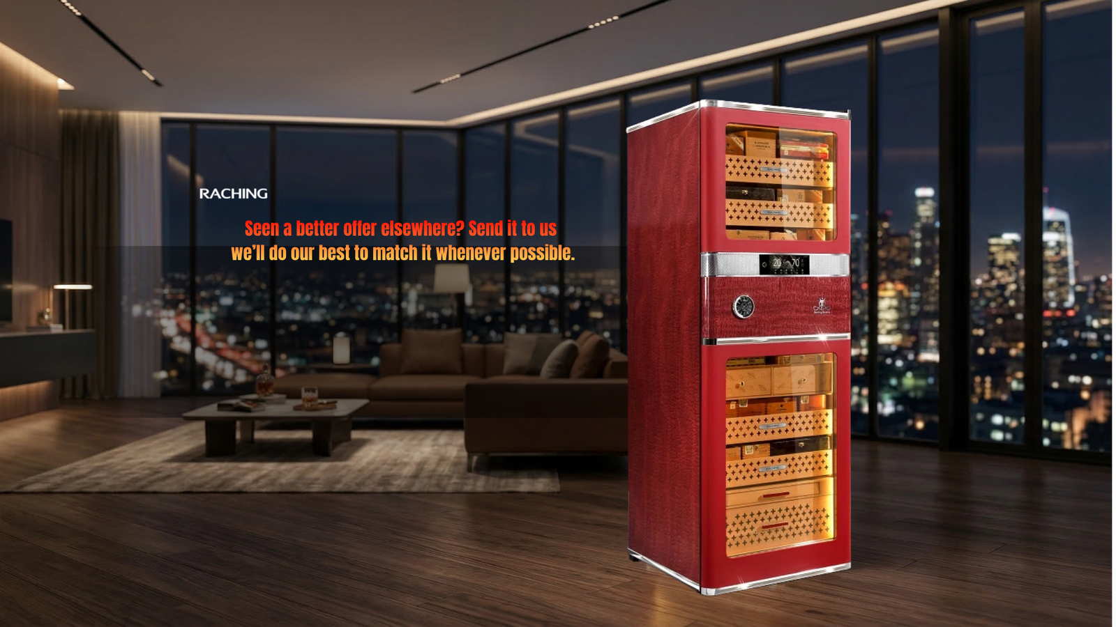 Deals on Raching Cigar Humidors (Price Matching)