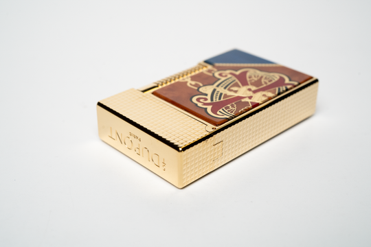 Brizard & Co. × S.T. Dupont × Fuente Fuente × Maccarrone - OpusX - Les Chaînes de l'Amour Marquetry Lighter (Limited Edition) - Blue