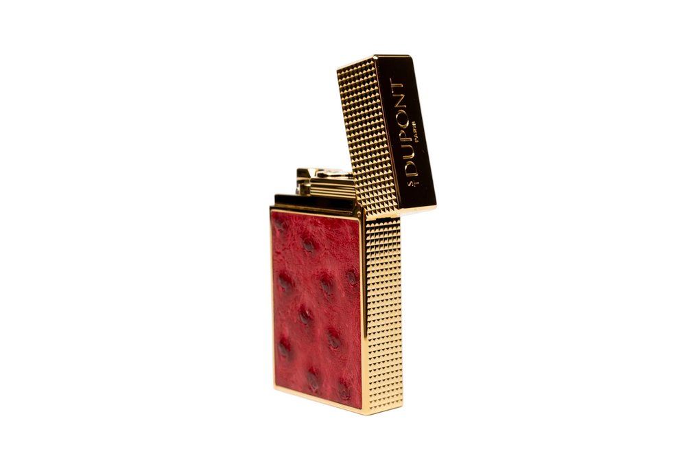 Brizard & Co. × S.T. Dupont × Fuente Fuente × Maccarrone - OpusX - Les Chaînes de l'Amour Marquetry Lighter (Limited Edition) - Red