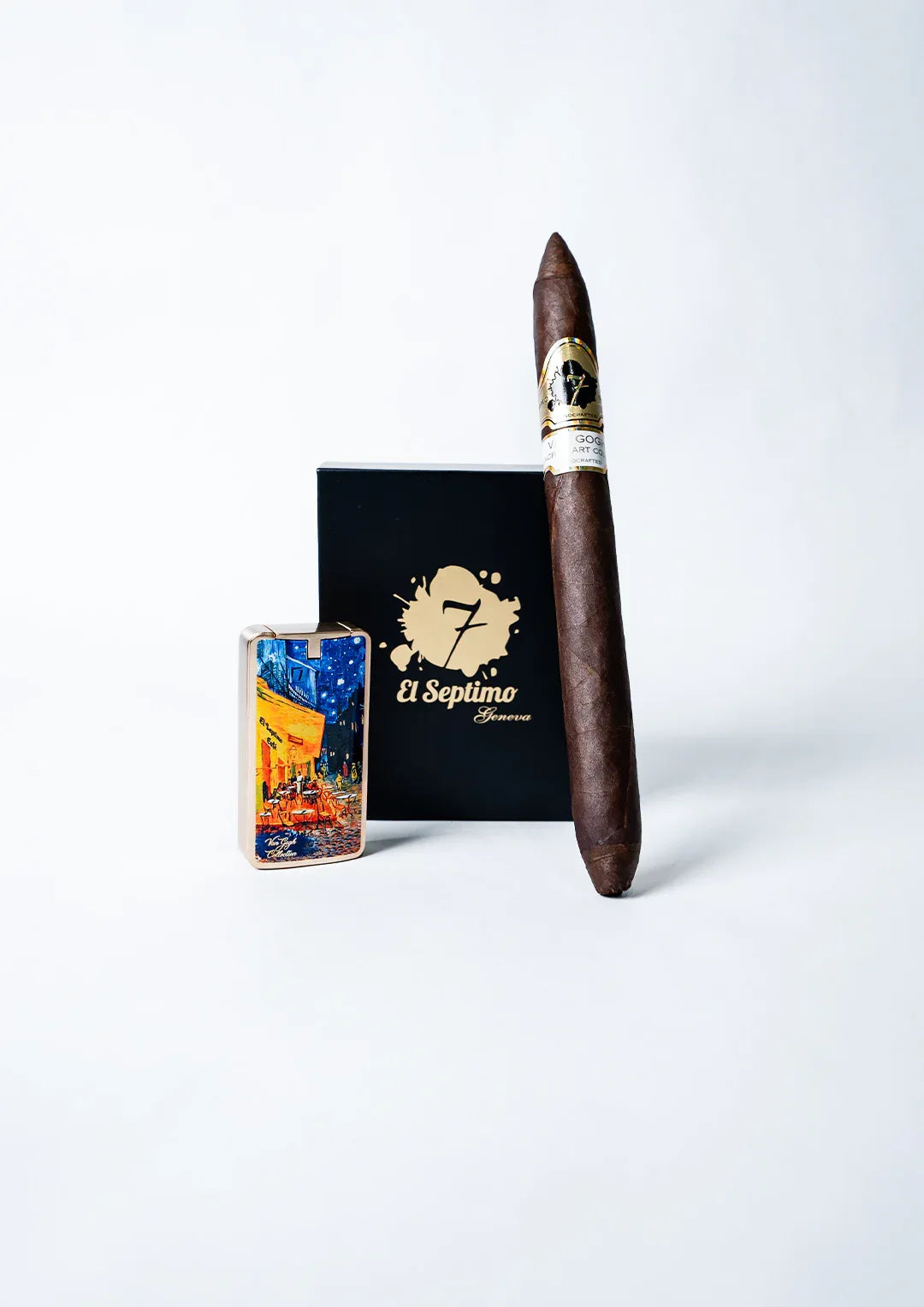 El Septimo Sacred Arts Van Gogh Triple Torch Lighter | Cigar