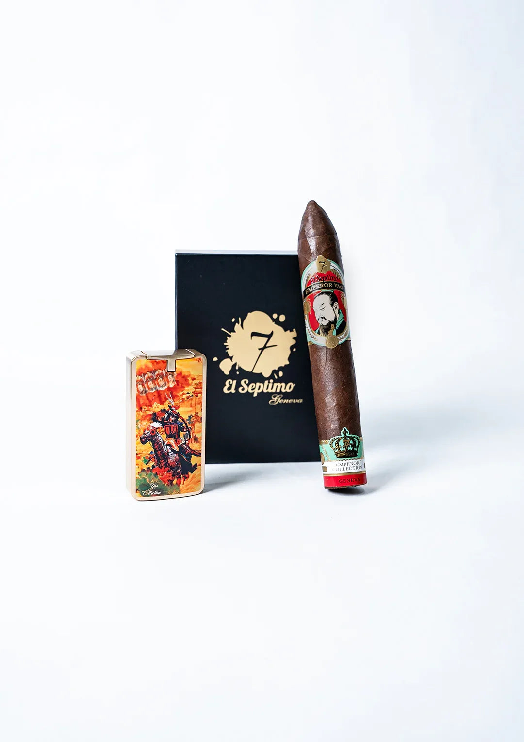 El Septimo Emperor Yao Triple Torch Lighter | Luxury Cigar Lighter