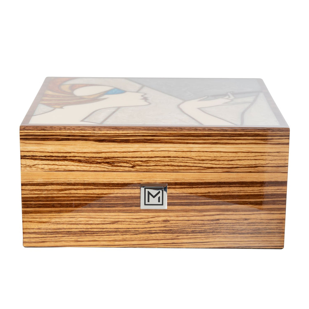 Luxury maccarrone desktop cigar humidor