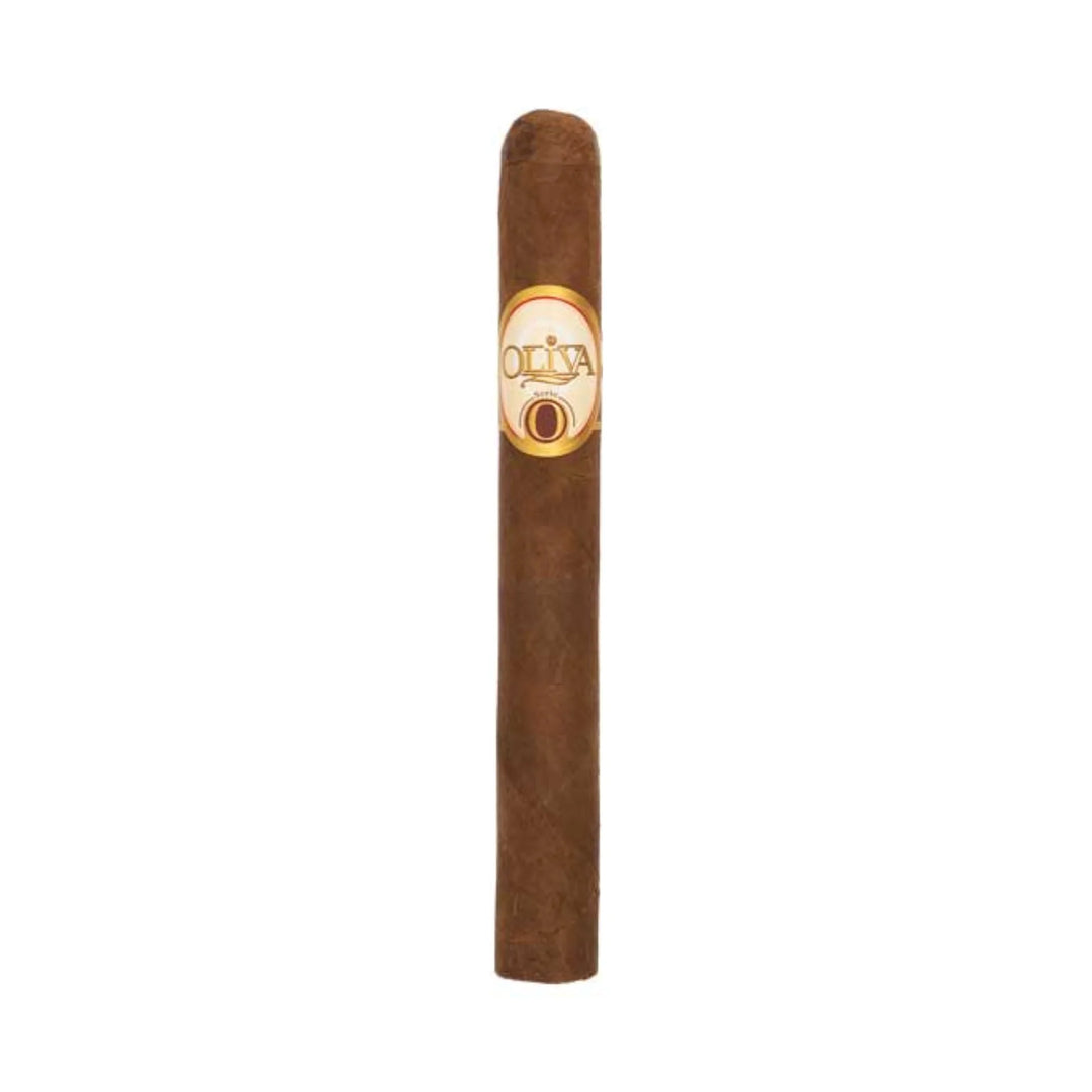 single Oliva Serie O Corona cigar on a white background at cigar inc in woodland hills california