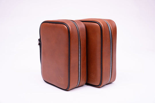 Havana Traveler Whisky & Black w/ Flask (Leather), Brizard and Co luxury cigar accessory at Cigar Inc. Los Angeles