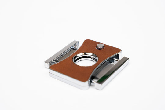 Elite Series II Cutter Whisky Calf Leather & Black w/ Pouch (Leather), Brizard and Co luxury cigar accessory at Cigar Inc. Los Angeles