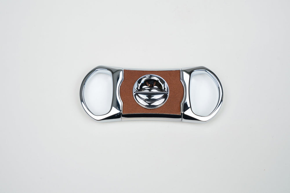 V Cutter Whisky Calf Leather & Black (Leather), Brizard and Co luxury cigar accessory at Cigar Inc. Los Angeles