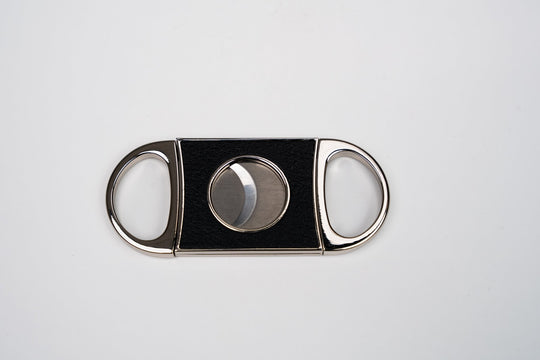 Double Guillotine II Whisky Calf Leather & Black (Leather), Brizard and Co luxury cigar accessory at Cigar Inc. Los Angeles