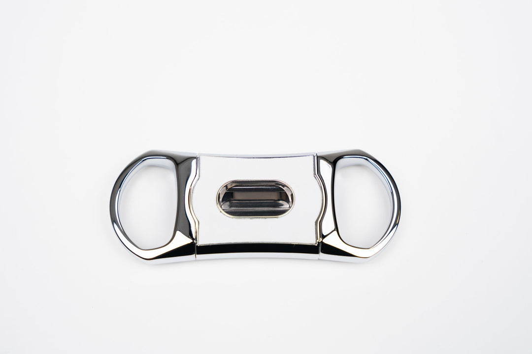V Cutter Whisky Calf Leather & White w/Pouch (Leather), Brizard and Co luxury cigar accessory at Cigar Inc. Los Angeles