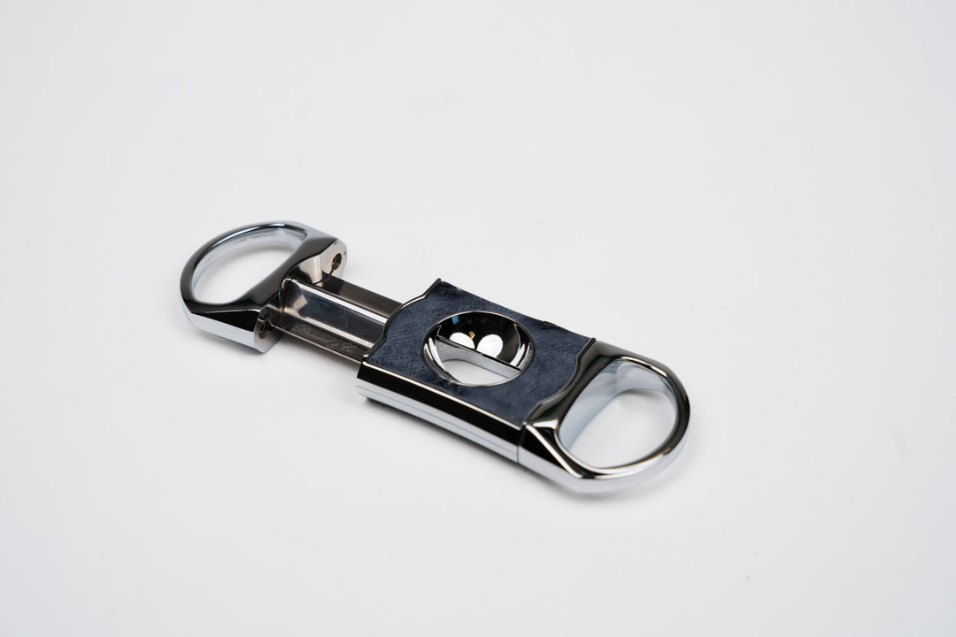 V Cutter Genuine Ostrich Bruciato Denim w/Pouch (Ostrich), Brizard and Co luxury cigar accessory at Cigar Inc. Los Angeles