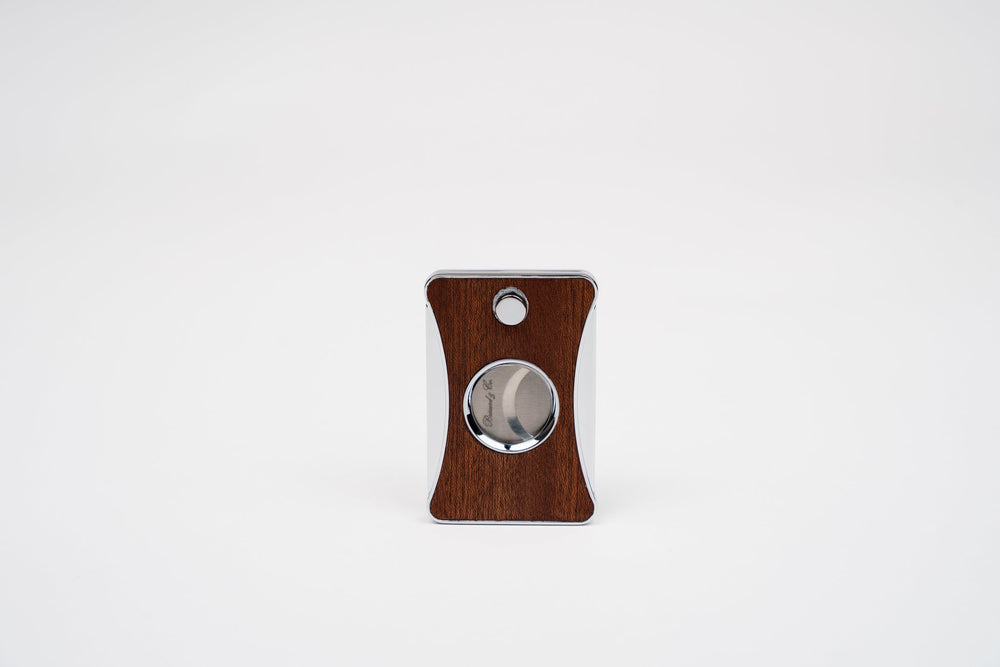 Elite series II Cutter Positano (Turquoise & African Mahogany) w/Pouch (Leather, Exotic Wood), Brizard and Co luxury cigar accessory at Cigar Inc. Los Angeles