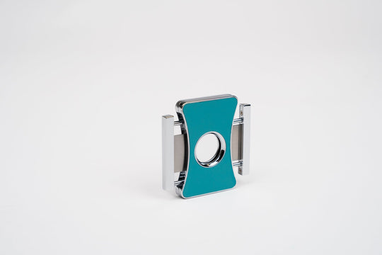 Elite series II Cutter Positano (Turquoise & African Mahogany) w/Pouch (Leather, Exotic Wood), Brizard and Co luxury cigar accessory at Cigar Inc. Los Angeles