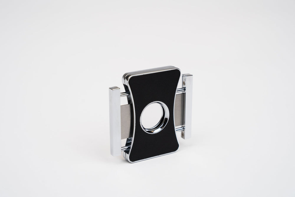 "Elite Series 2" Cigar Cutter Racing Black & Yellow w/Pouch (Leather), Brizard and Co luxury cigar accessory at Cigar Inc. Los Angeles
