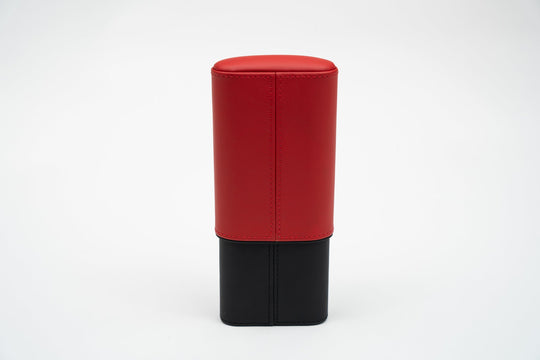 The "Show Band" 3 Cigar Case (Gordo) - Racing Black & Red, Brizard and Co luxury cigar accessory at Cigar Inc. Los Angeles