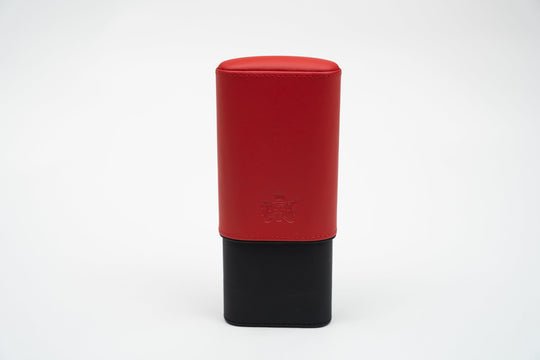 The "Show Band" 3 Cigar Case (Gordo) - Racing Black & Red, Brizard and Co luxury cigar accessory at Cigar Inc. Los Angeles