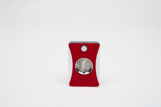 Elite Cutter II Racing Black & Red with Pouch (Leather), Brizard and Co luxury cigar accessory at Cigar Inc. Los Angeles