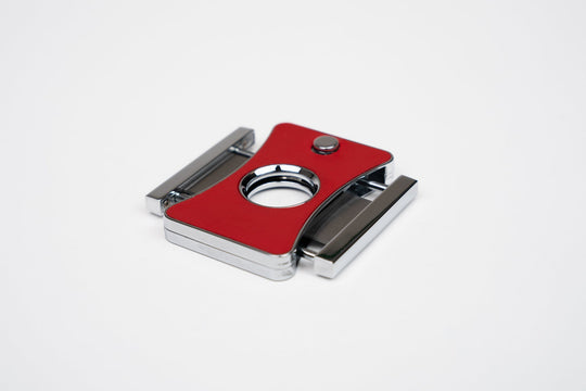 Elite Cutter II Racing Black & Red with Pouch (Leather), Brizard and Co luxury cigar accessory at Cigar Inc. Los Angeles