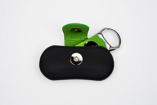 V Cutter Racing Black & Lime Green w/Pouch (Leather), Brizard and Co luxury cigar accessory at Cigar Inc. Los Angeles