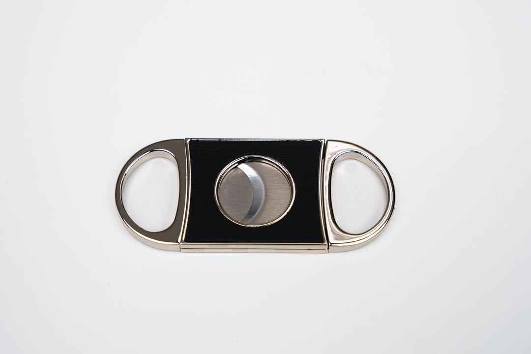 Double Guillotine II Series II Racing Black & Orange (Leather), Brizard and Co luxury cigar accessory at Cigar Inc. Los Angeles