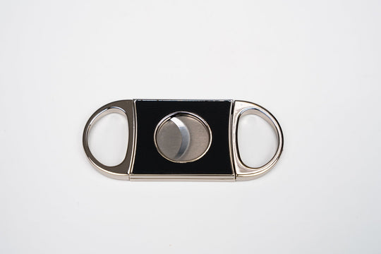 Double Guillotine II Series II Racing Black & Orange (Leather), Brizard and Co luxury cigar accessory at Cigar Inc. Los Angeles