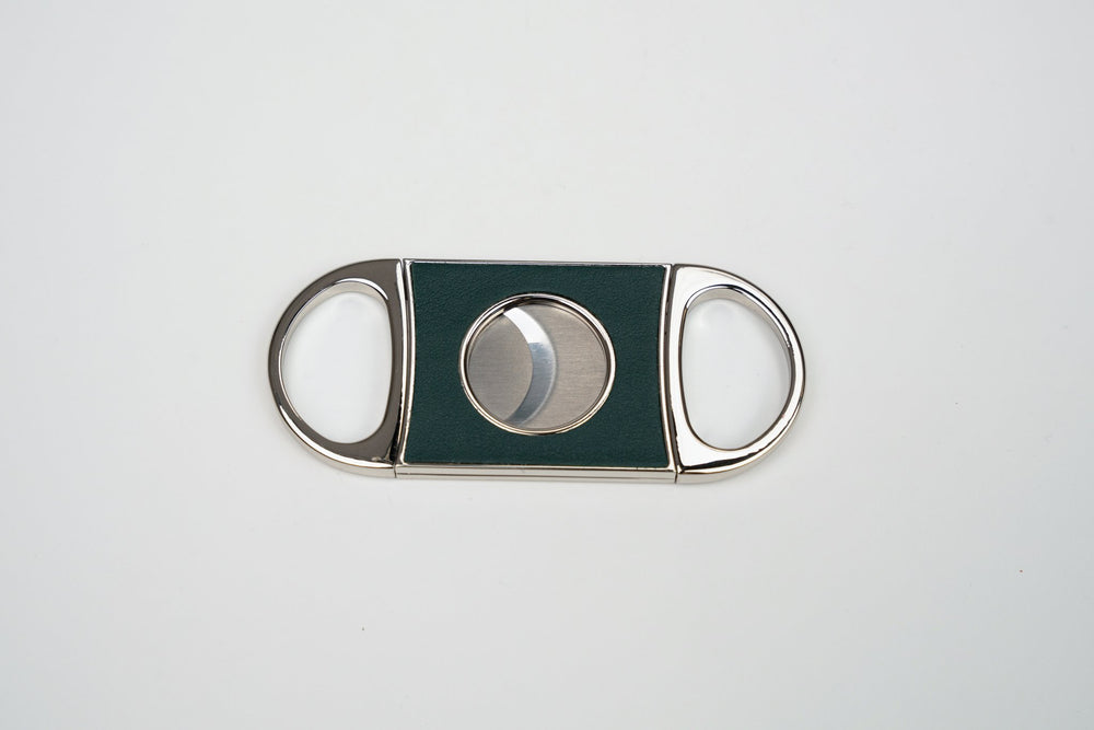 Double Guillotine II Augusta Green (Leather), Brizard and Co luxury cigar accessory at Cigar Inc. Los Angeles