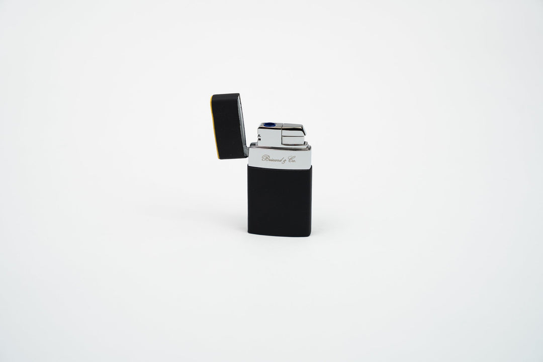 Venezia Lighter - Racing Black & Yellow, Brizard and Co luxury cigar accessory at Cigar Inc. Los Angeles