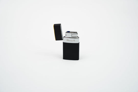 Venezia Lighter - Racing Black & Yellow, Brizard and Co luxury cigar accessory at Cigar Inc. Los Angeles