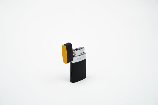Venezia Lighter - Racing Black & Yellow, Brizard and Co luxury cigar accessory at Cigar Inc. Los Angeles