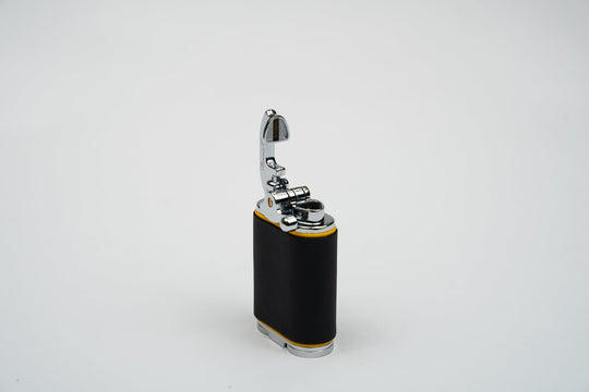 Gatsby Table Lighter - Racing Black & Yellow, Brizard and Co luxury cigar accessory at Cigar Inc. Los Angeles