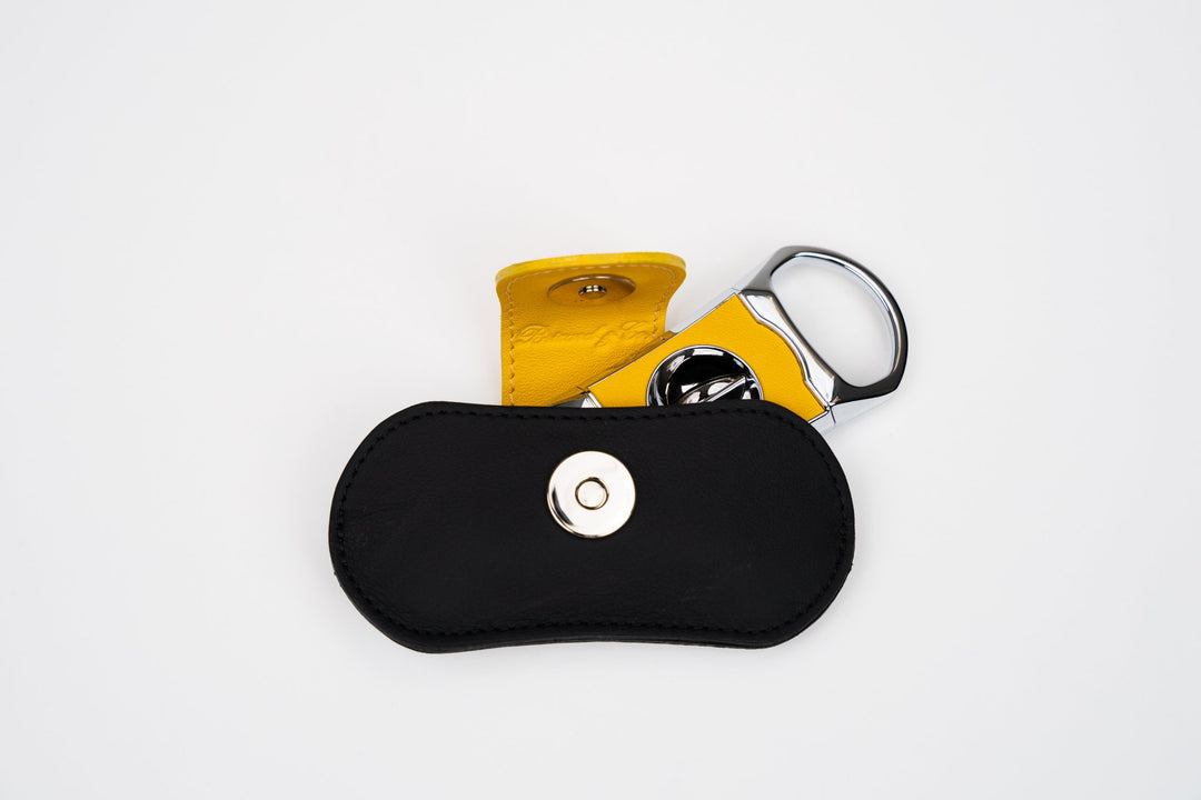 The "V" Cutter - Racing Black & Yellow, Brizard and Co luxury cigar accessory at Cigar Inc. Los Angeles
