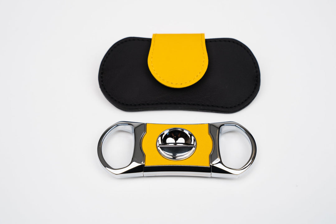 The "V" Cutter - Racing Black & Yellow, Brizard and Co luxury cigar accessory at Cigar Inc. Los Angeles