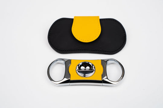 The "V" Cutter - Racing Black & Yellow, Brizard and Co luxury cigar accessory at Cigar Inc. Los Angeles