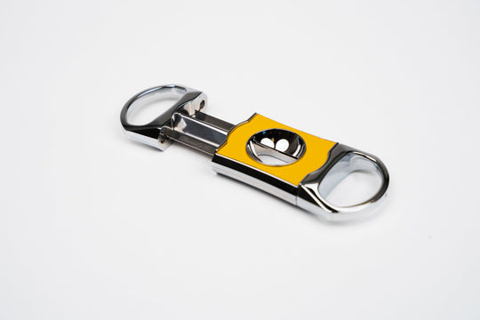 The "V" Cutter - Racing Black & Yellow, Brizard and Co luxury cigar accessory at Cigar Inc. Los Angeles
