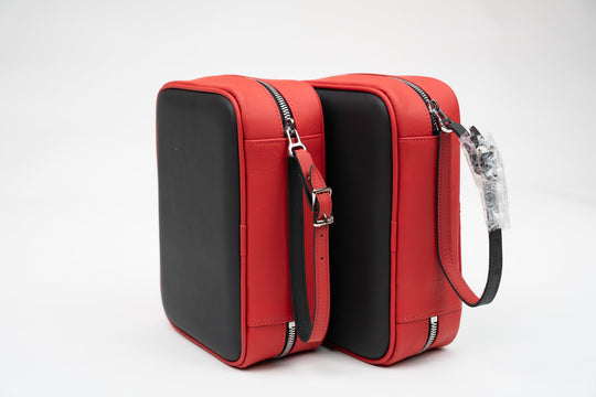 Havana Traveler (Flask) - Racing Black & Red, Brizard and Co luxury cigar accessory at Cigar Inc. Los Angeles