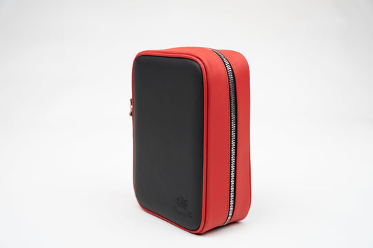 Havana Traveler (Flask) - Racing Black & Red, Brizard and Co luxury cigar accessory at Cigar Inc. Los Angeles