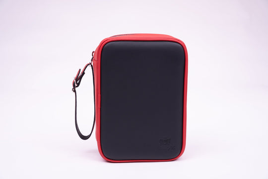 Havana Traveler (Flask) - Racing Black & Red, Brizard and Co luxury cigar accessory at Cigar Inc. Los Angeles
