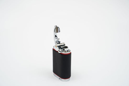 Gatsby Table Lighter - Racing Black & Red, Brizard and Co luxury cigar accessory at Cigar Inc. Los Angeles