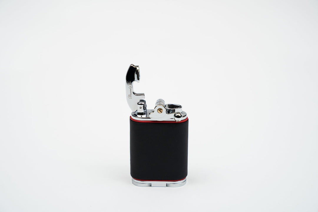 Gatsby Table Lighter - Racing Black & Red, Brizard and Co luxury cigar accessory at Cigar Inc. Los Angeles