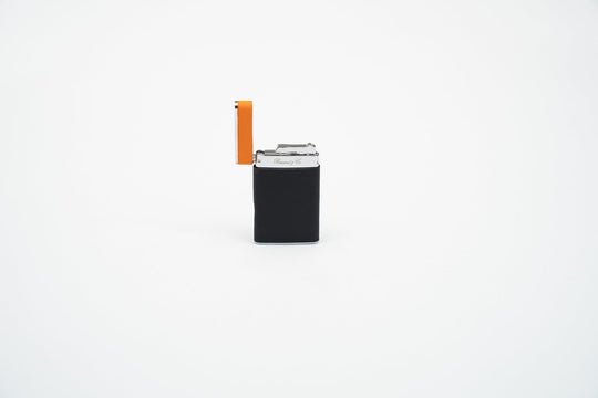 The "Sottile" Lighter - Racing Black & Orange, Brizard and Co luxury cigar accessory at Cigar Inc. Los Angeles