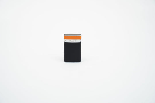 The "Sottile" Lighter - Racing Black & Orange, Brizard and Co luxury cigar accessory at Cigar Inc. Los Angeles