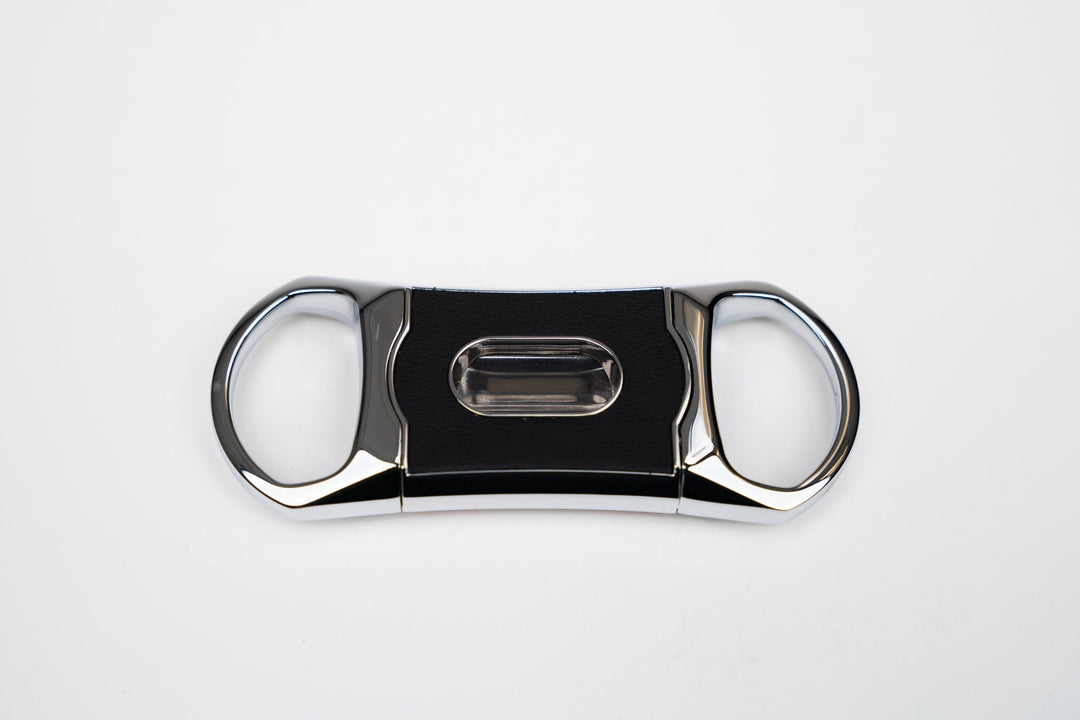 The "V" Cutter - Racing Black & Orange, Brizard and Co luxury cigar accessory at Cigar Inc. Los Angeles