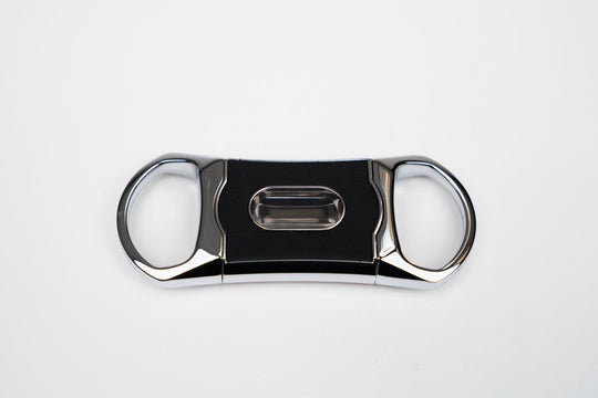 The "V" Cutter - Racing Black & Orange, Brizard and Co luxury cigar accessory at Cigar Inc. Los Angeles