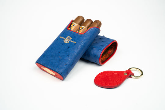 Brizard & Co. × Fuente Fuente × Maccarrone - OpusX - Les Chaînes de l'Amour Travel Case (Limited Edition) - Blue